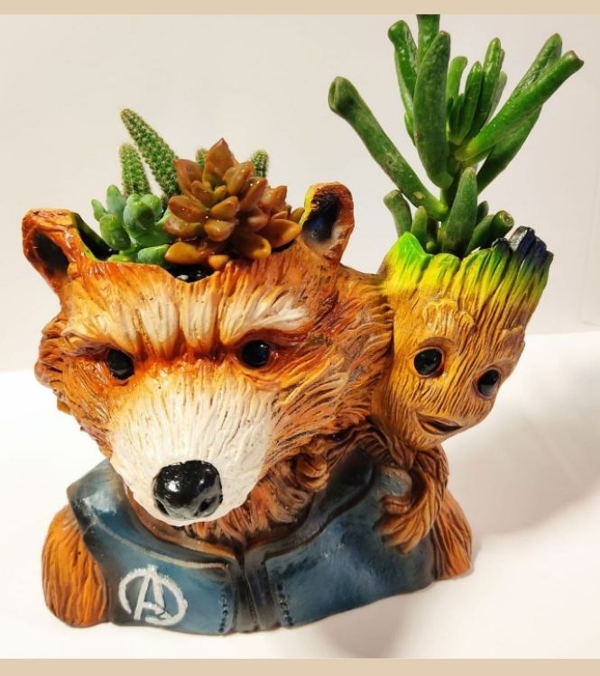 Maceta Rocket y Groot